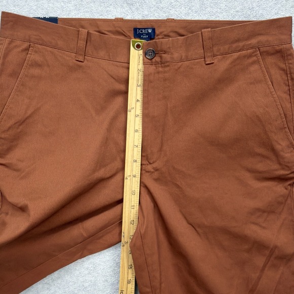 J Crew Pants Men 36x34 Rust Brown Khakis Chino Flex Athletic Stretch Casual NEW - Picture 11 of 13
